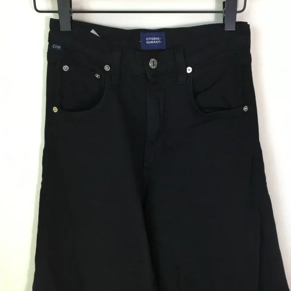 Citizens of Humanity Black Amari Ultra Flare Leg Jeans - Picture 5 of 8